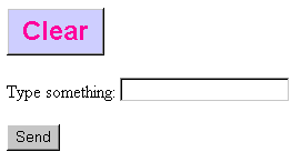 A relatively large light blue box with the word "Clear"
in it, in large red sans-serif font; followed by other form ingredients
